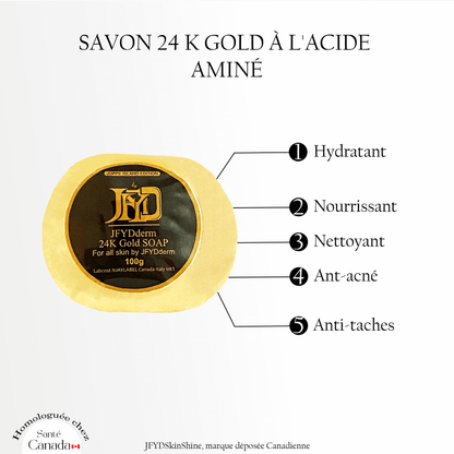 SAVON 24 K À L'ACIDE AMINÉ